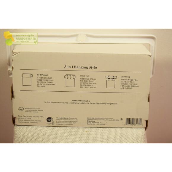 Threshold Rod Pocket Blackout Aruba Curtain Panel 50x84" Sour Cream (Marks)* - Picture 5 of 6